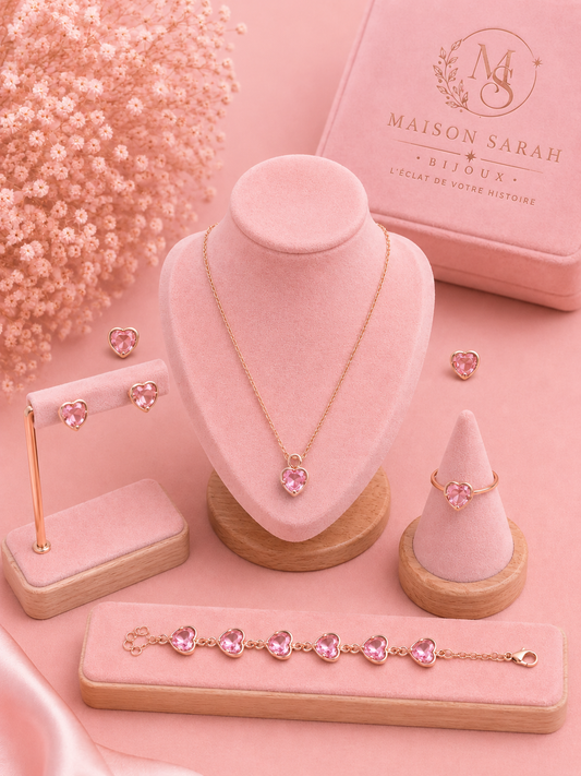 Parure Cœur Brillante