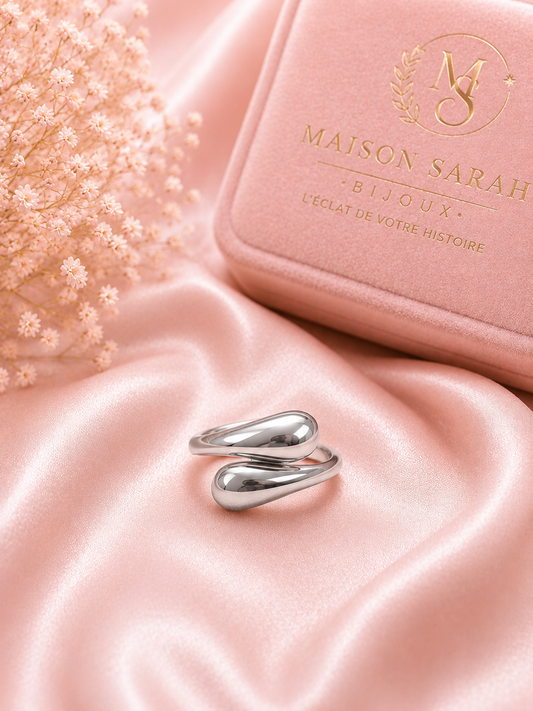 ✨ Bague Aura Dorée & Argentée – Acier Inoxydable